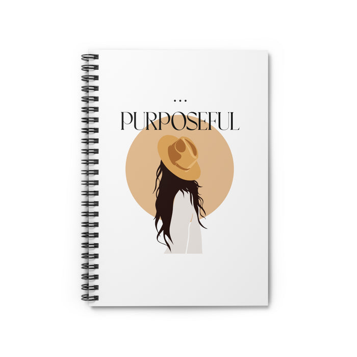 Purposeful — Ruled Spiral Notebook