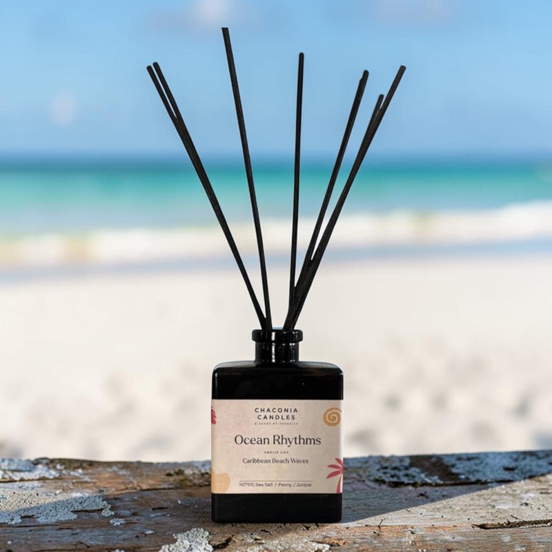 Ocean Rhythms Reed Diffuser | Postcards from the Caribbean Collection