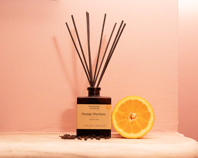 Orange Rhythms Reed Diffuser | Smoke & Spice Collection
